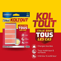 Ruban adhésif de fixation transparente Cyanolit Koltout – 10 pièces