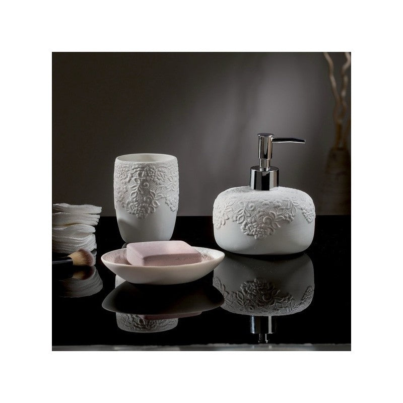 Distributeur de savon en porcelaine COSY blanc – Spirella