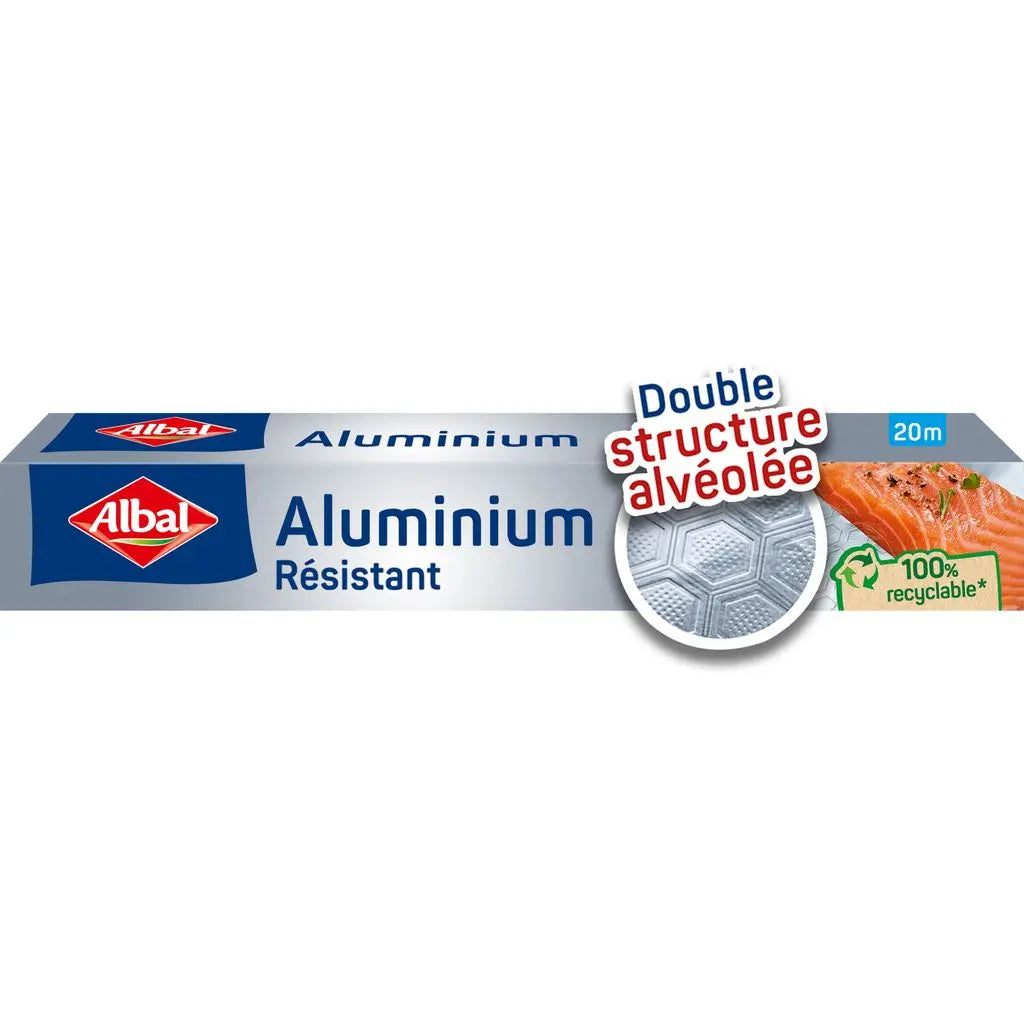 Papier aluminium ALBAL 20 m – Résistant et polyvalent