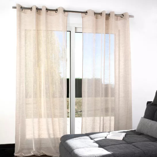 Voilage Etretat filet beige 140 x 240 cm